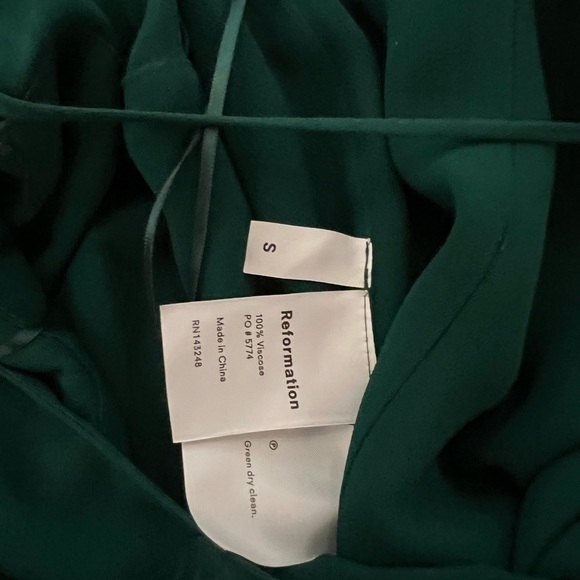 Reformation Milan Emerald Dress - Picture 4 of 5